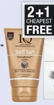 Dis-Chem IQ Self-Tan DermaBronze Lotion-125ml offer