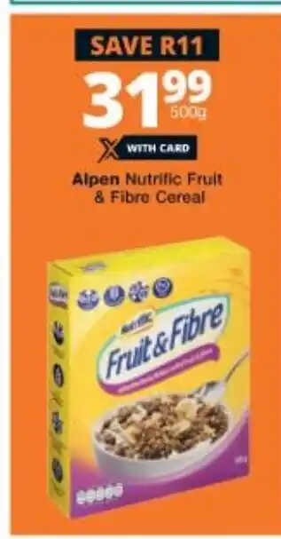 Alpen Nutrfic Fruit & Fibre Cereal 500g