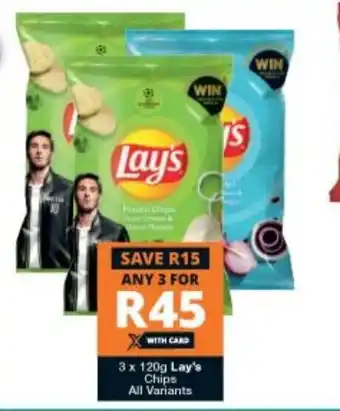 Checkers Lay's Chips 3x120g offer