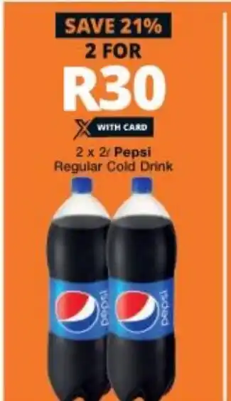 Checkers Pepsi 2x2L offer