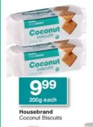 Checkers Housebrand  Coconut Biscuits 200g offer