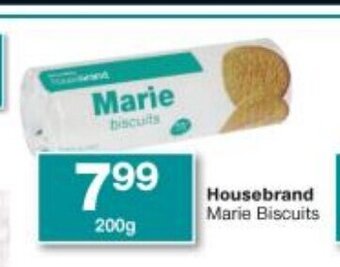 Checkers Housebrand Marie Biscuits 200g offer