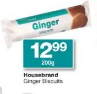 Checkers Housebrand Gingers Biscuits 200g offer