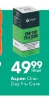 Checkers Aspen One Day Flu Cure 100ml offer