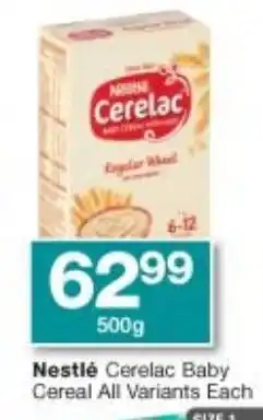 Checkers Nestlé Cerelac Baby Cereal 500ml offer
