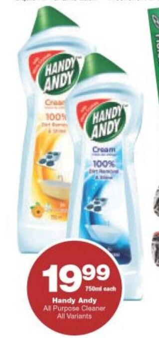Checkers Handy Andy All Purpose Cleaner 750ml offer