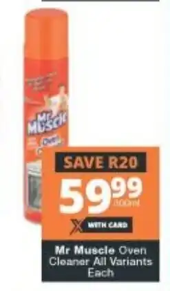 Checkers Mr Muscle Oven Cleaner offer