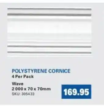 Polyurethane Cornice 2 000x70x70mm