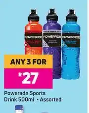Game Powerade Sports Drink (Assorted)-For Any 3 x 500ml offer