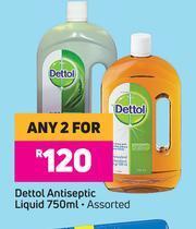 Game Dettol Antiseptic Liquid (Assorted)-For Any 2 x 750ml offer