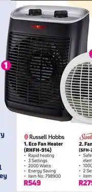 Russell Hobbs Eco Fan Heater RHFH-914