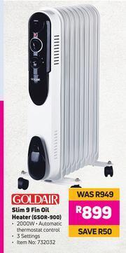 Game Goldair Slim 9 Fin Oil Heater GSOR-900 offer