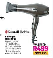 Game Russell Hobbs Hairdryer RHHD23 offer