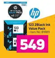 Game HP 123 2 Black Ink Value Pack offer