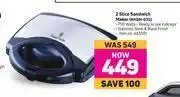 Game 0Russell Hobbs 2 Slice Sandwich Maker RHSM-035 offer