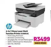 Game hp 4 In 1 Mono Laser Multi Function Printer 4ZB84A offer