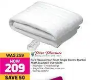 Game Pure Pleasure Non Fitted Single Electric Blanket 75 x 15 Blanket 75 x 150cm offer