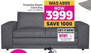 Game Tranquility Sleeper Couch (Grey) offer