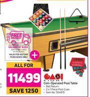 Game Easi Eight Coin Operated Pool Table-For All offer