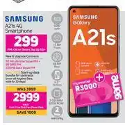 Game Samsung A21s 4G Smartphone-Contract On Smart Top Up XS+ offer