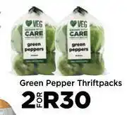 Food Lover's Market Green Pepper Thriftpacks-For 2 offer