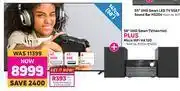 Game Hisense 58" UHD Smart TV 58A7100 Plus Micro HiFi HA 120 offer