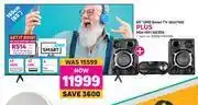 Game Hisense 65" UHD Smart TV 65A7100 Plus Mini HiFi HA350 offer