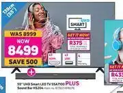 Game Hisense 55" UHD Smart LED TV 55A7100 Plus Sound Bar HS204 offer