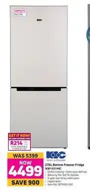 Game KIC 276L Bottom Freezer/Fridge KBF 631 ME offer
