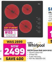 Game Whirlpool 60cm Ceran Hob AKM 9010 offer