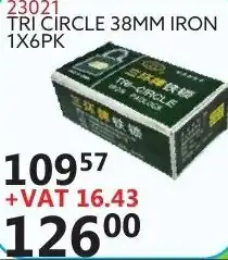 Africa Cash and Carry Tri Circle 38MM Iron 23021 offer