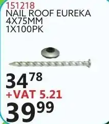 Africa Cash and Carry Nail Roof Eureka 4X75MM 151218 offer