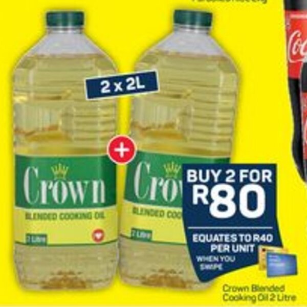 Crown Blended Cooking Oil offer at Pick n Pay