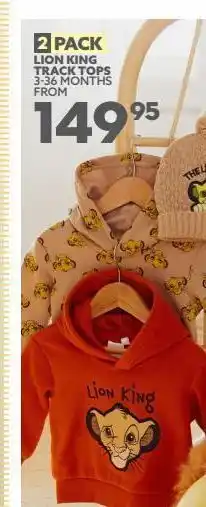 Ackermans 2 pack lion king track tops 3-36 months offer