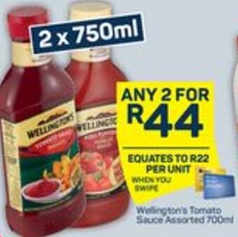 Pick n Pay Wellington's Tomato Sauce offer