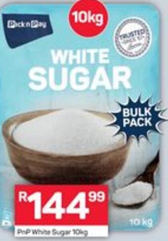 Pick n Pay PnP White Sugar 10Kg offer