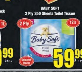Boxer Baby soft toilet paper offer