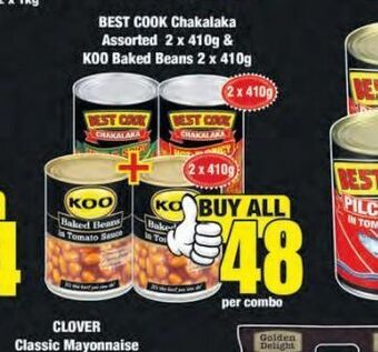 Boxer Koo baked beans offer