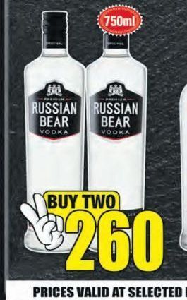 Boxer Russian bear vodka 2 offer