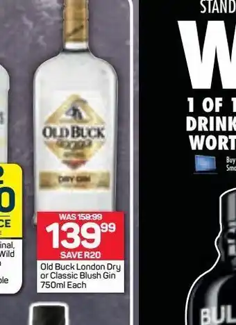 Pick n Pay Liquor Old buck gin offer