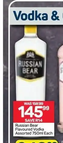 Pick n Pay Liquor Russian bear vodka offer