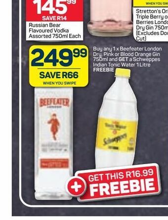 Pick n Pay Beefeater gin offer