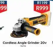 K Carrim Ingco Cordless Angle Grinder 20V offer