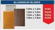 Aluminium Blinds 1.0m x 1.2m