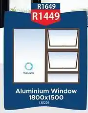 K Carrim Valuwin Aluminium Window 1800 x 1500 offer