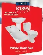 K Carrim White Bath Set offer