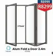 K Carrim Valuwim 3 Panel Alum Fold A Door 2.4m offer