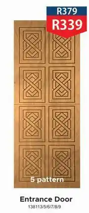 K Carrim Entrance Door 5 Pattern offer