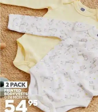 Ackermans 2 pack printed bodyvests 0-24 months offer