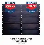 K Carrim Gothic Garage Door With Studs Single offer